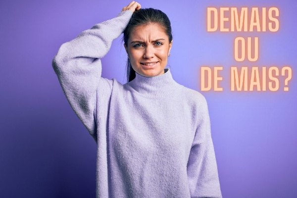  Os termos “demais” e “de mais” causam muitas dúvidas aos falantes de língua portuguesa, pois são pronunciados da mesma forma.