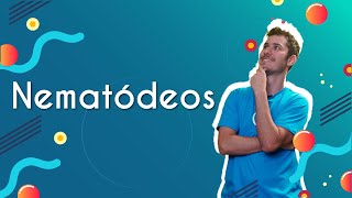 Professor ao lado do escrito "Nematódeos".