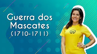 Professora ao lado do texto"Guerra dos Mascates (1710-1711)"
