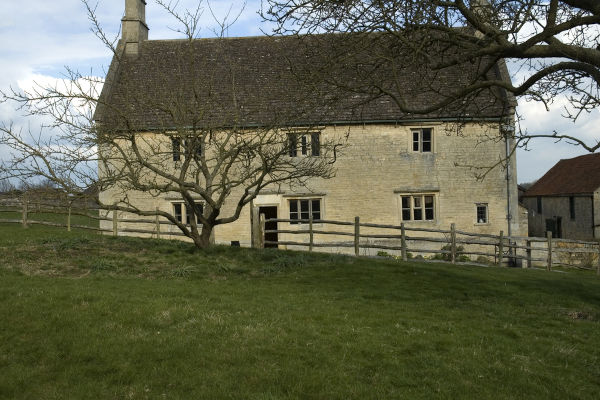 Woolsthorpe Manor, onde Newton nasceu, no século XVII.