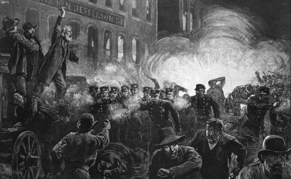 A revolta de Haymarket, ocorrida em Chicago, nos EUA, em 1886, foi um dos marcos para a instituição do Dia do Trabalho