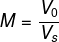 Fórmula para o cálculo do mach de objetos supersônicos.