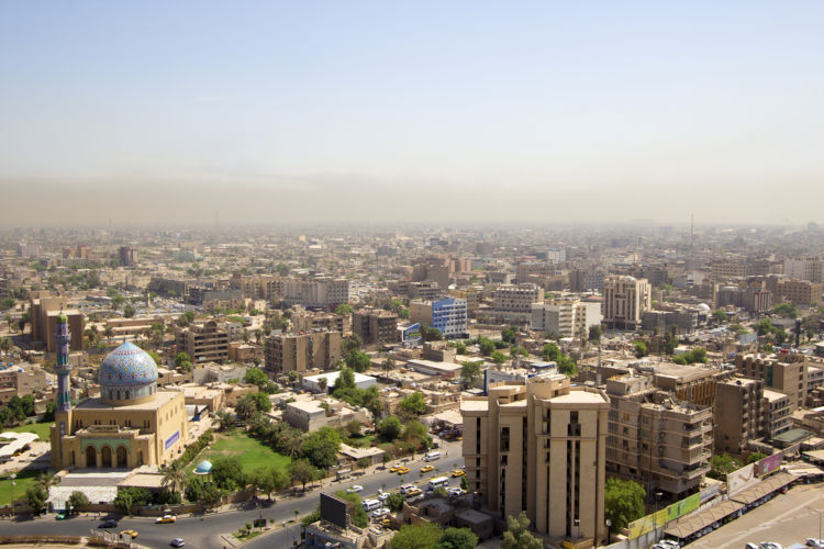 Vista aérea de Bagdá
