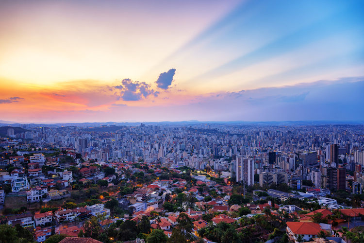 Vista aérea de Belo Horizonte.