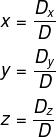 Fórmula para cálculo de determinante