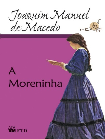 Capa do livro “A Moreninha”, de Joaquim Manuel de Macedo, publicado pela editora FTD.[1]