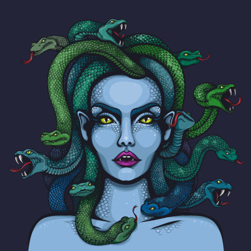 Medusa era conhecida por transformar em pedra aqueles que a encarassem.