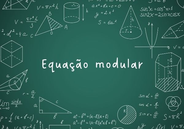 Equação modular é um dos tipos de equação existentes.