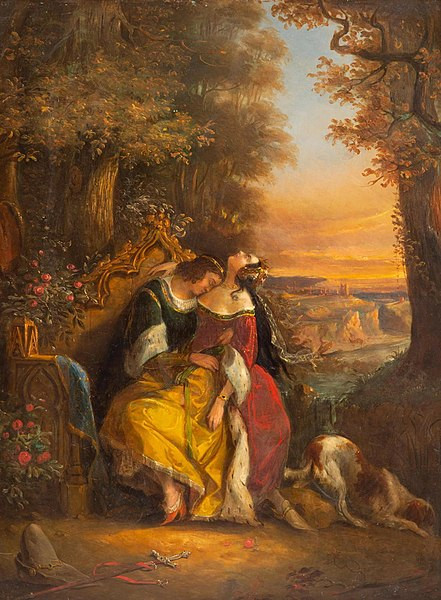 “Parisina”, obra de Thomas Jones Barker (1813-1882).