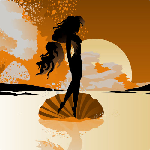 Ilustração da deusa Afrodite.