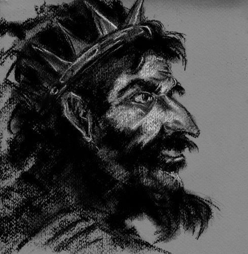 Representação de Átila, rei dos hunos