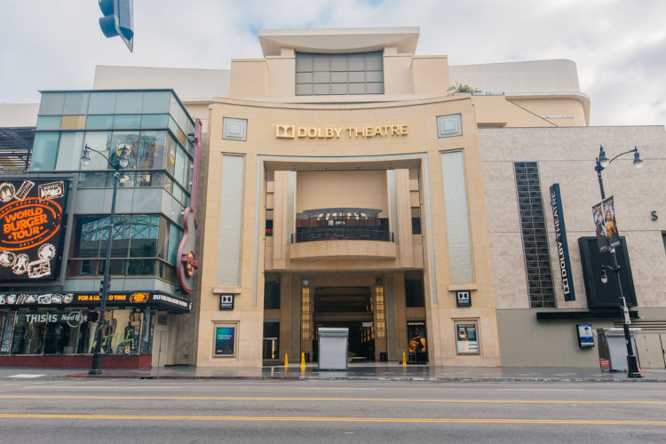 Fachada do Dolby Theatre, em Los Angeles, que recebe a cerimônia do Oscar.