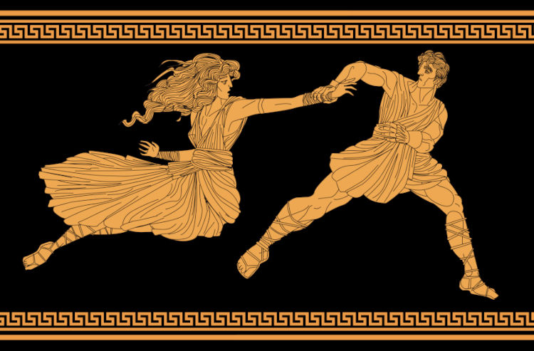 Ilustração do rapto de Perséfone