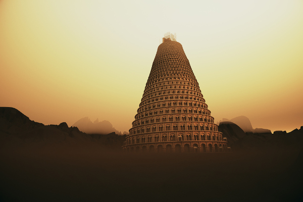 Representação da Torre de Babel.
