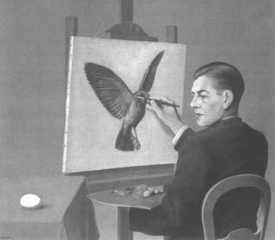 “A clarividência”, obra vanguardista de René Magritte.