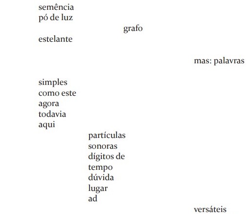 Poema “Semência”, de Haroldo de Campos