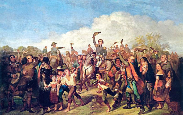 Pintura “A proclamação da independência do Brasil”, de François-René Moreaux.