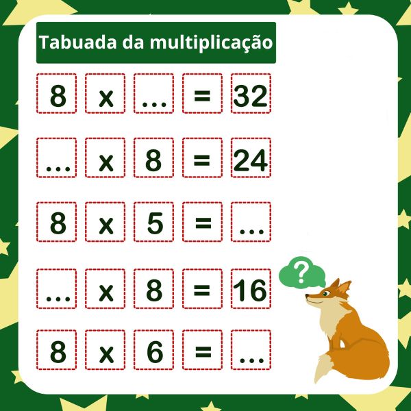 Tabuada: adição, subtração, multiplicação, divisão - Escola Kids