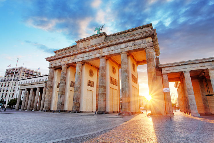Portão de Brandemburgo, Berlim, Alemanha.