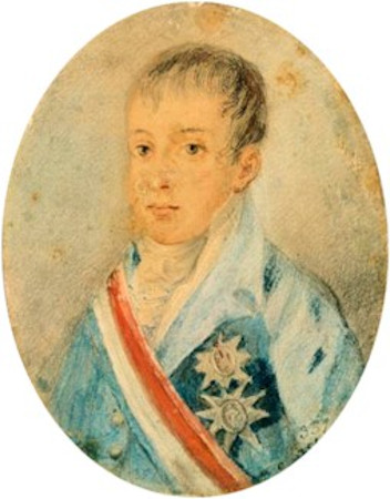 Dom Pedro II por volta dos 11 anos de idade.