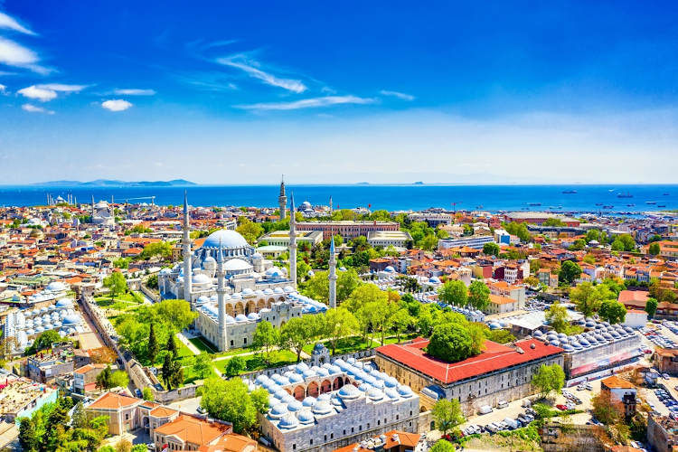 Vista da cidade de Istambul, na Turquia.