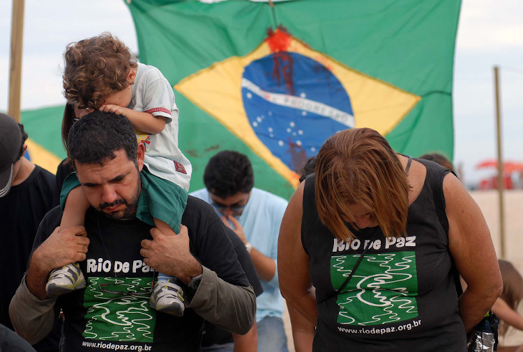 Manifestação da ONG Rio de Paz, em memória às vítimas de violência na cidade do Rio de Janeiro, em 2011.
