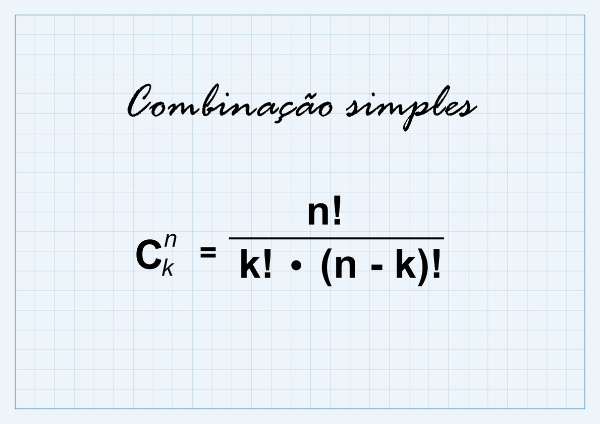 COMBINAÇÃO SIMPLES, ANÁLISE COMBINATÓRIA