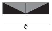 Figura geométrica em alternativa C de questão do Enem sobre simetria. 