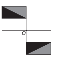 Figura geométrica em alternativa D de questão do Enem sobre simetria.