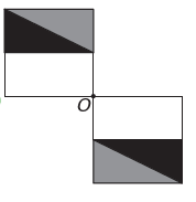 Figura geométrica em alternativa E de questão do Enem sobre simetria. 