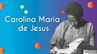 Escrito"Carolina Maria de Jesus" ao lado da imagem de Carolina Maria de Jesus.