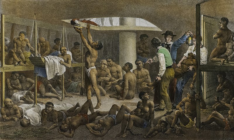 Obra de Johann Moritz Rugendas como representação da escravização dos africanos no Brasil.