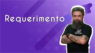 Professor ao lado do escrito "Requerimento".