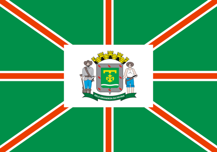 Bandeira da cidade de Goiânia, capital do estado de Goiás, um elemento importante da história de Goiânia.
