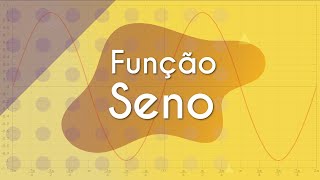 Escrito"Função Seno" em fundo bege e amarelo.