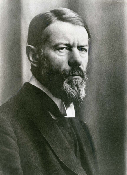 Fotografia de Max Weber, um famoso sociólogo alemão.