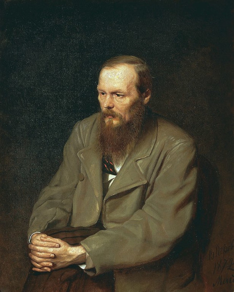 Pintura de Fiódor Dostoiévski, um famoso escritor russo.