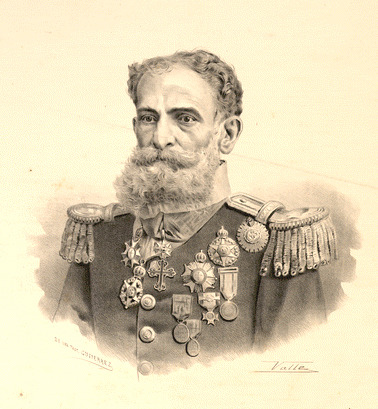 Deodoro da Fonseca, presidente durante a Revolta da Armada.