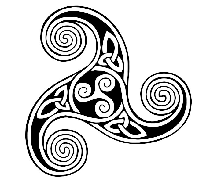 Tríscele, um símbolo de origem celta.