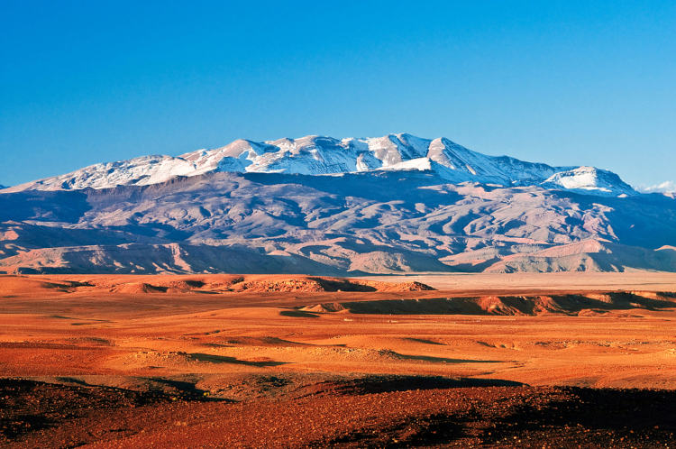 Montanhas do Marrocos, na África Branca.