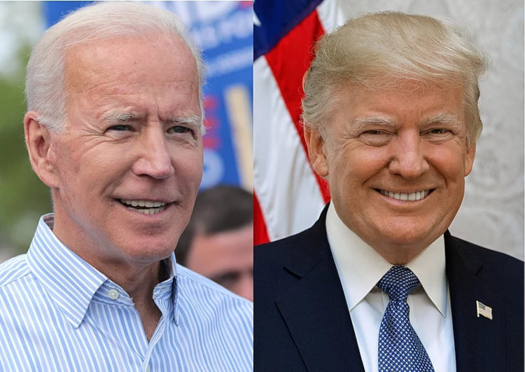 Joe Biden e Donald Trump, candidatos presidenciais que ganharam protagonismo na Superterça de 2024.