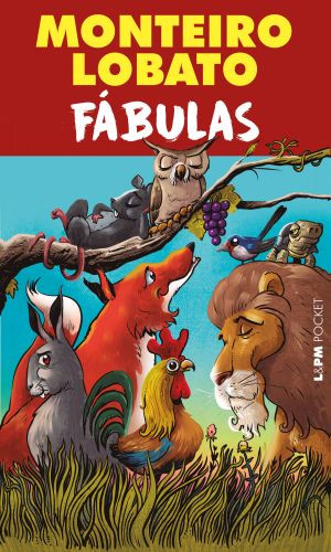 Animais em capa de livro de fábulas de Monteiro Lobato em texto sobre gêneros literários.