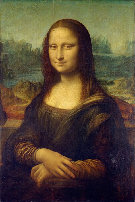 Fotografia da obra “Mona Lisa”, de Leonardo da Vinci