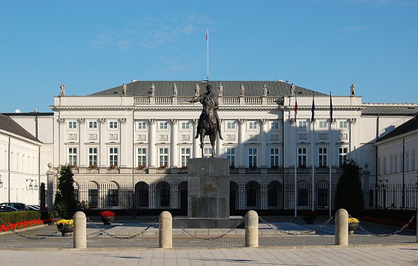 Palácio Presidencial de Varsóvia, local onde o Pacto de Varsóvia foi assinado.