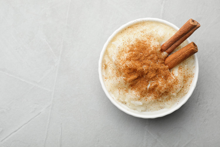 Arroz doce, uma das comidas típicas de Festa Junina.