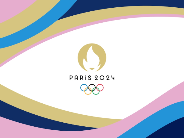 Logo das Olimpíadas de Paris 2024.