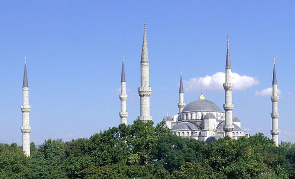 Grande mesquita azul em Istambul, na Turquia, um dos símbolos do islamismo.