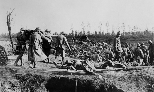 Soldados franceses na Batalha do Somme.