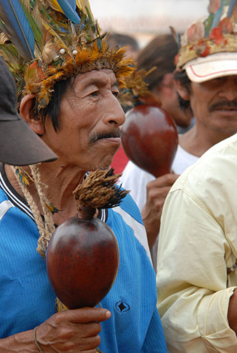 Xamã guarani brasileiro.