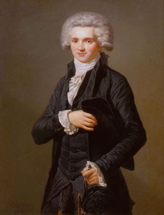 Pintura de Maximilien Robespierre, um importante líder jacobino.